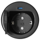 GNIAZDO MEBLOWE ORNO OR-GM-9040(GS)/B Ø6cm KABEL 1,9m 1xUSB SCHUKO